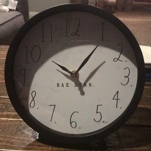 Rae Dunn black clock